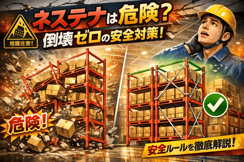 ネステナは危険？現場で絶対守るべき「倒壊ゼロ」の安全ルールと地震対策